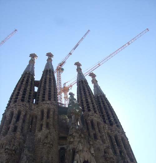Sagrada Familia, proudly still under construction since 1882.